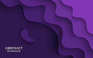 Multi layers purple color texture 3D papercut layers in gradient vector banner. Abstract paper cut art background design for website template. Topography map concept or smooth origami paper cut