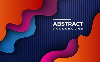 abstract orange, purple, blue gradient wavy overlap layers with modern texture background. eps10 vector