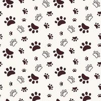 paw print pattern vector