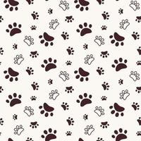 paw print pattern vector