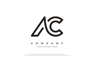 Initial Letter AC Logo Design Vector Template