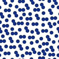 Blueberries seamless pattern, blue berries without leaves on a white background vector