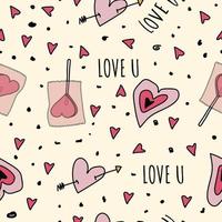 valentine heart pattern vector