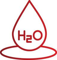 H2o Vector Icon