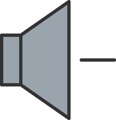 Volume Down Vector Icon