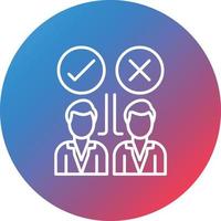 Selection Line Gradient Circle Background Icon vector