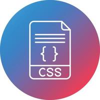 CSS Line Gradient Circle Background Icon vector