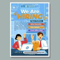 Job Vacancy Poster vector