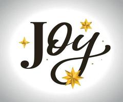 Joy text vector written with an elegant typography.