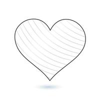 Collection of heart illustrations vector