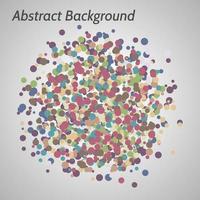 Vector abstract color background with irregular circles