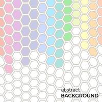 Abstract background with color hexagons elements. Vector illustration.