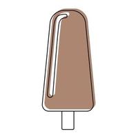 Vector illustration of ice cream isolated on white background. Vector illustration