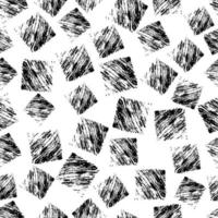 Seamless Pattern with hand drawn black scribble Smear. Abstract grunge texture. Vector illustration