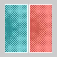 Set of multi colored pop art banners. Halftone comic template with place for your text for design. Vector illustration