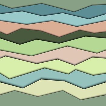 Seamless modern geometric background. Pattern with horizontal broken stripes and shadows. vector