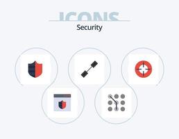 Security Flat Icon Pack 5 Icon Design. crosshair. link. security. connection. shield vector