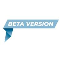 Window beta version icon cartoon vector. Digital upgrade vector