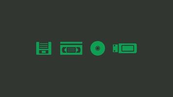 Retro Tech HD Wallpaper for PC vector