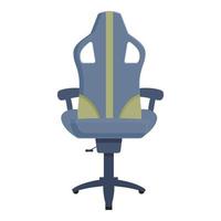 vector de dibujos animados de icono de asiento de jugador. muebles de jugador