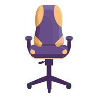 Gamer armchair icon cartoon vector. Gaming furniture vector