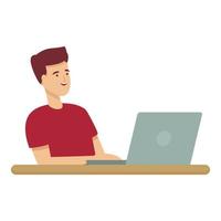 Work coding icon cartoon vector. Computer electronic vector