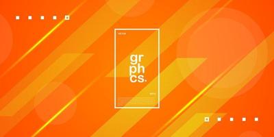 abstract orange technology background with simple pattern and lines.colorful orange design. bright and modern 3d concept. Eps10 vector