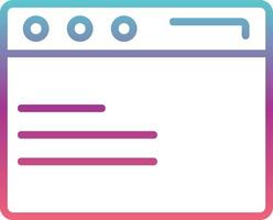 Browser Vector Icon