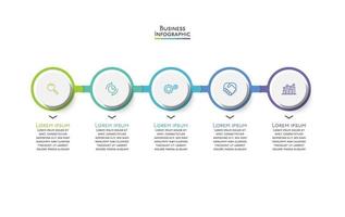 Presentation business infographic template vector