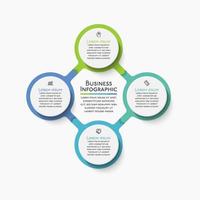 Presentation Business circle infographic template vector