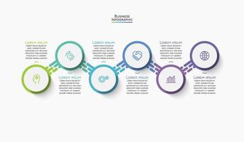 presentación plantilla de infografía empresarial vector