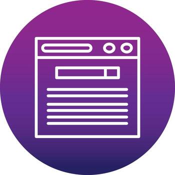 icono de vector de navegador