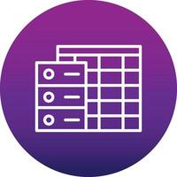 Data Table Vector Icon