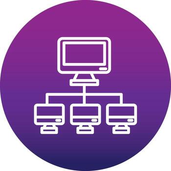 Computer Networking Vector Icon