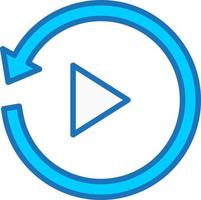 Replay Vector Icon