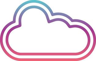 icono de vector de nube