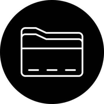 icono de vector de carpeta