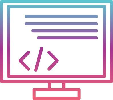 icono de vector de programación