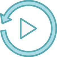 Replay Vector Icon