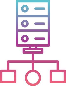 Cluster Computing Vector Icon