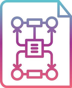 icono de vector de algoritmo