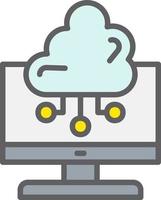 Cloud Computing  Vector Icon