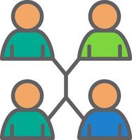 People Connection Vector Icon