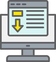 Landing Page Vector Icon