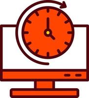 icono de vector de reloj