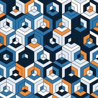 Colorful 3d Hexagone Background vector