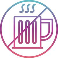 No Drink Vector Icon