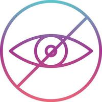 Close Eyes Vector Icon