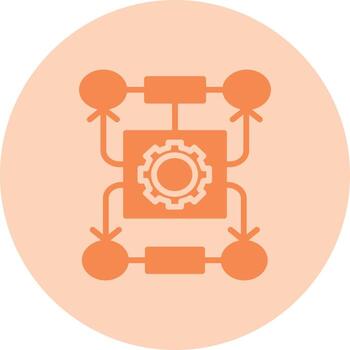 icono de vector de algoritmo