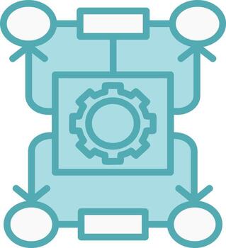 icono de vector de algoritmo